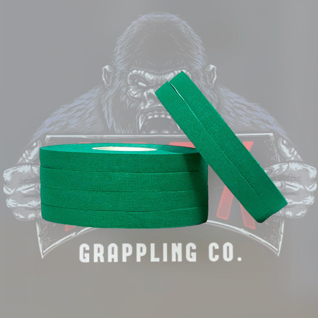 Green Rayon Competition Jiu Jitsu Finger Tape 6 Rolls