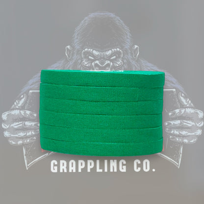 Green Rayon Competition Jiu Jitsu Finger Tape 6 Rolls