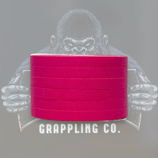 Pink Premium Cotton Jiu Jitsu Finger Tape 6 Rolls