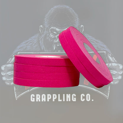 Pink Premium Cotton Jiu Jitsu Finger Tape 6 Rolls
