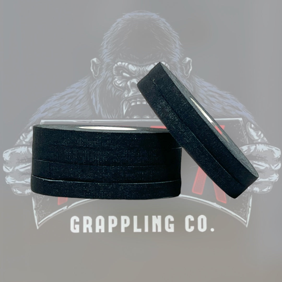 Black Premium Cotton Jiu Jitsu Finger Tape 6 Rolls